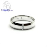 แหวนทองคำขาว แหวนเพชร แหวนคู่ แหวนแต่งงาน แหวนหมั้น - R30148DWG